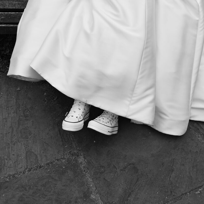 Bride sneakers detail